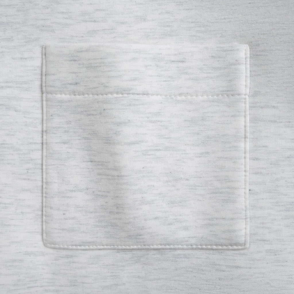 Evening Pullover model tyler in light heather gray