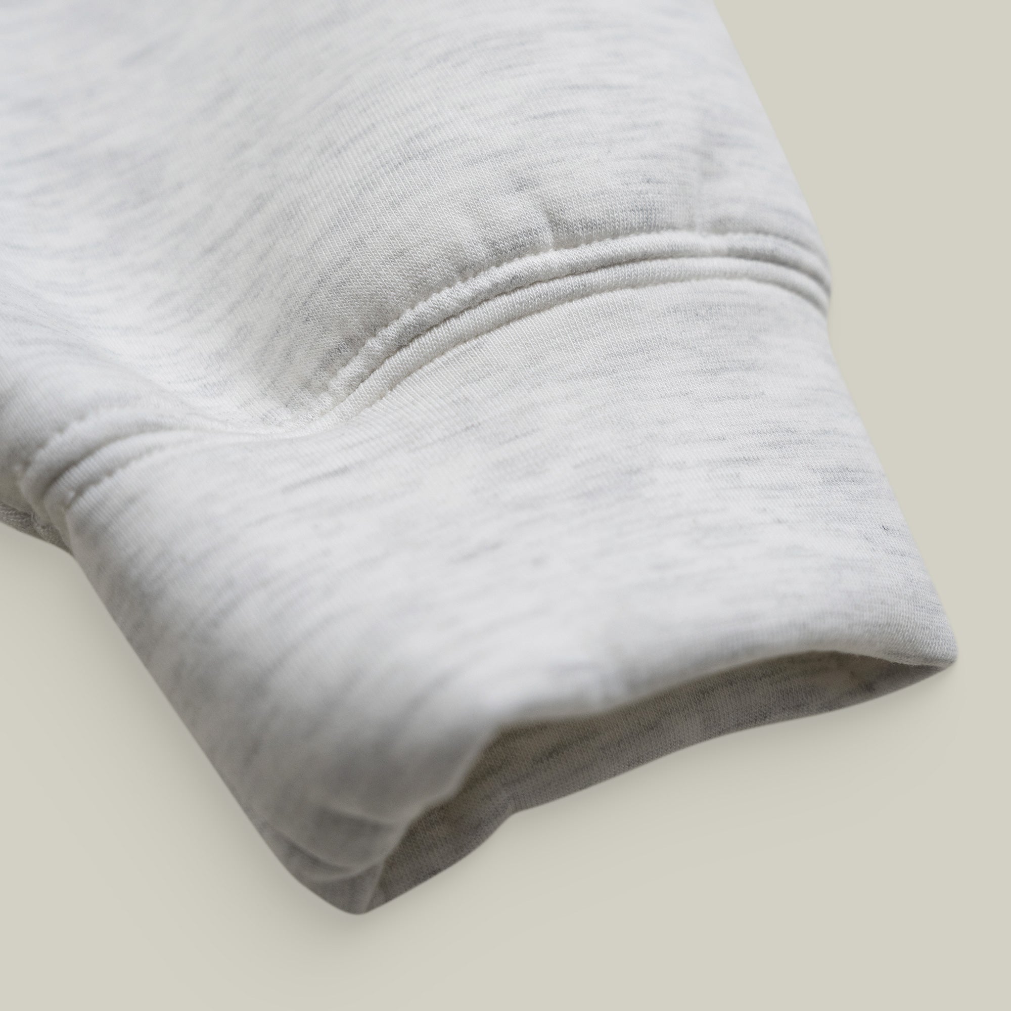 Evening Pullover model tyler in light heather gray