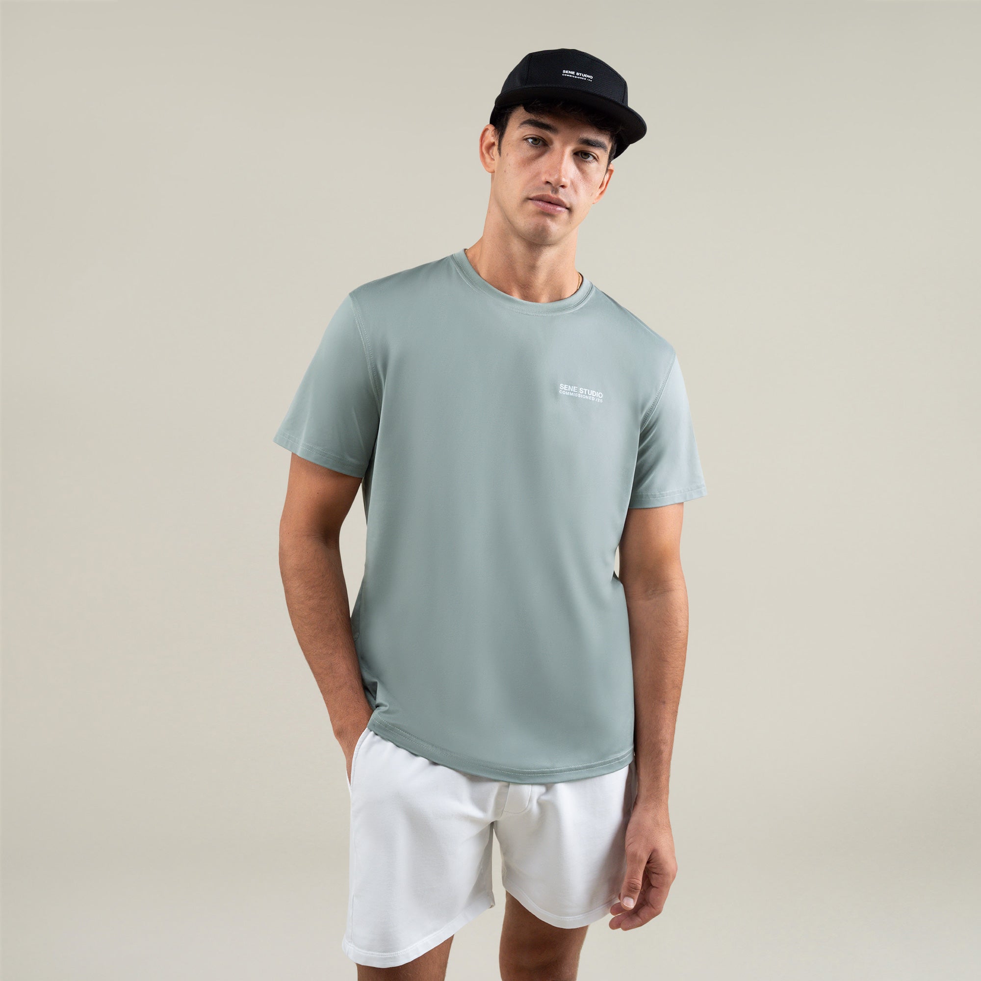 Tags:(Large | 6'1" - 165) Custom t-shirt tee model Jessey in Glacier