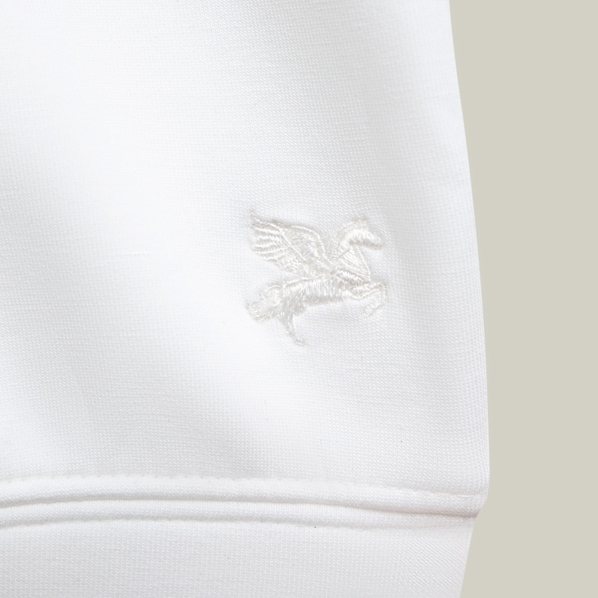Evening Pullover model tyler in White