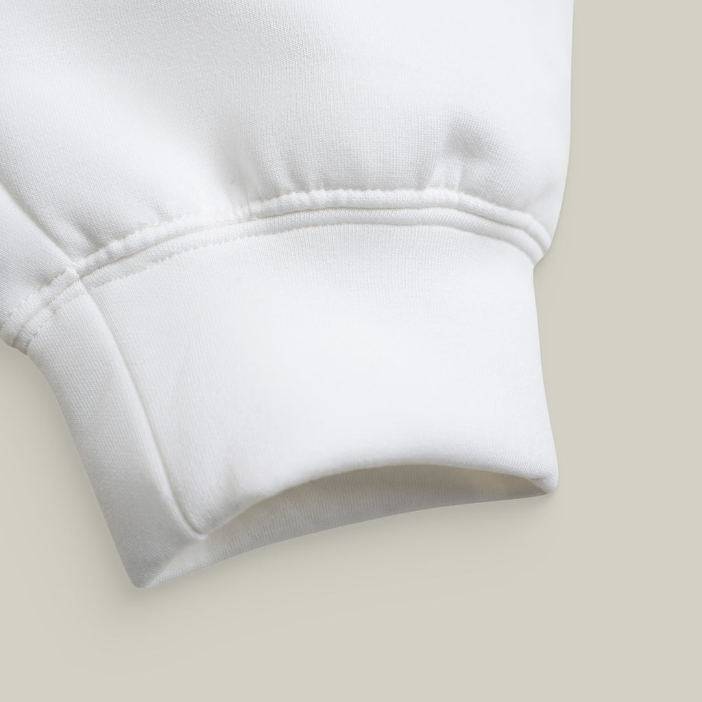 Evening Pullover model tyler in White