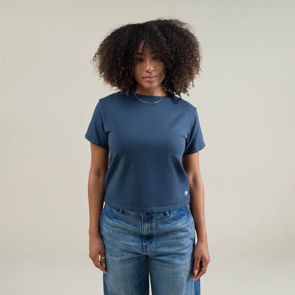 Tags:(Medium) Custom t-shirt tee model Melissa in Deep Sea