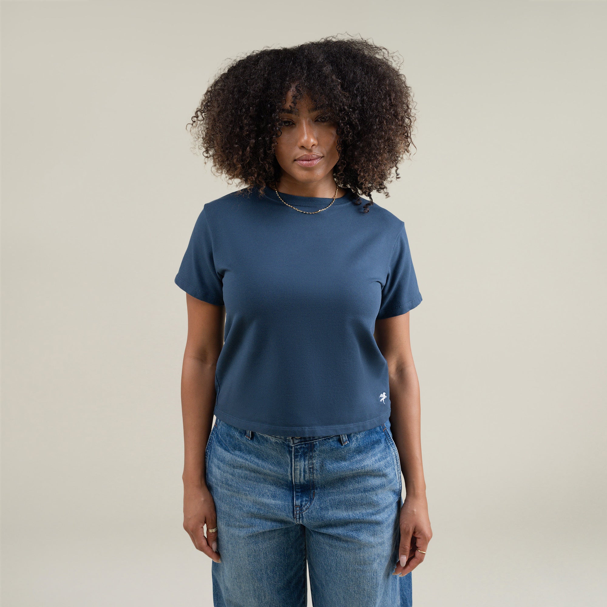 Tags:(Medium) Custom t-shirt tee model Melissa in Deep Sea