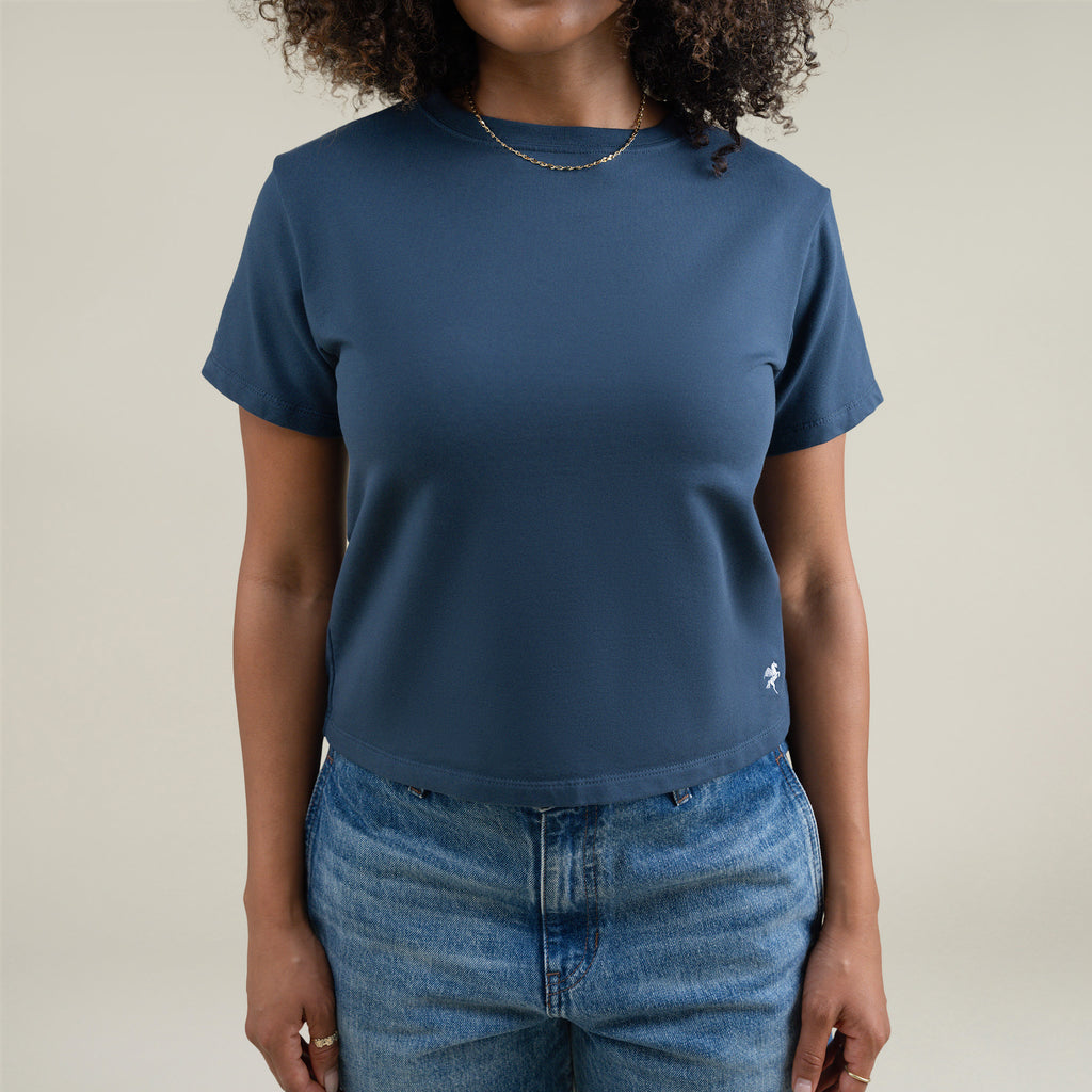 Tags:(Medium) Custom t-shirt tee model Melissa in Deep Sea