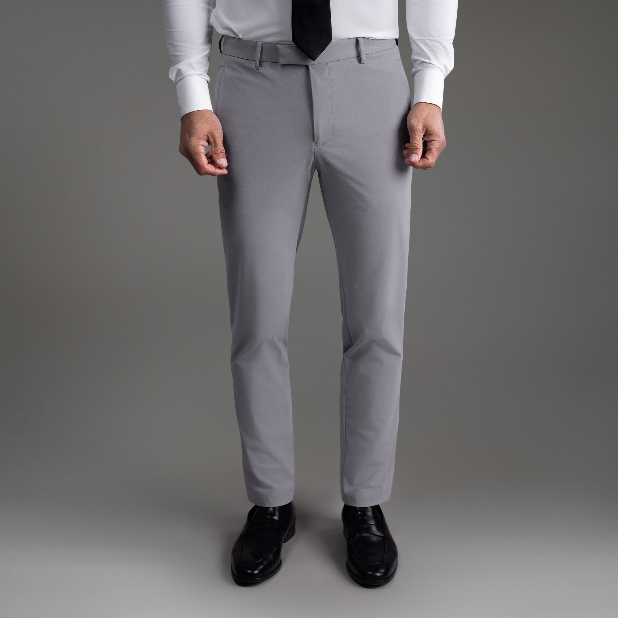 サルセーション Close fitting pants ライトブルー XS Center Seam Front Slit Ankle Pant - Navy – Clara Sunwoo