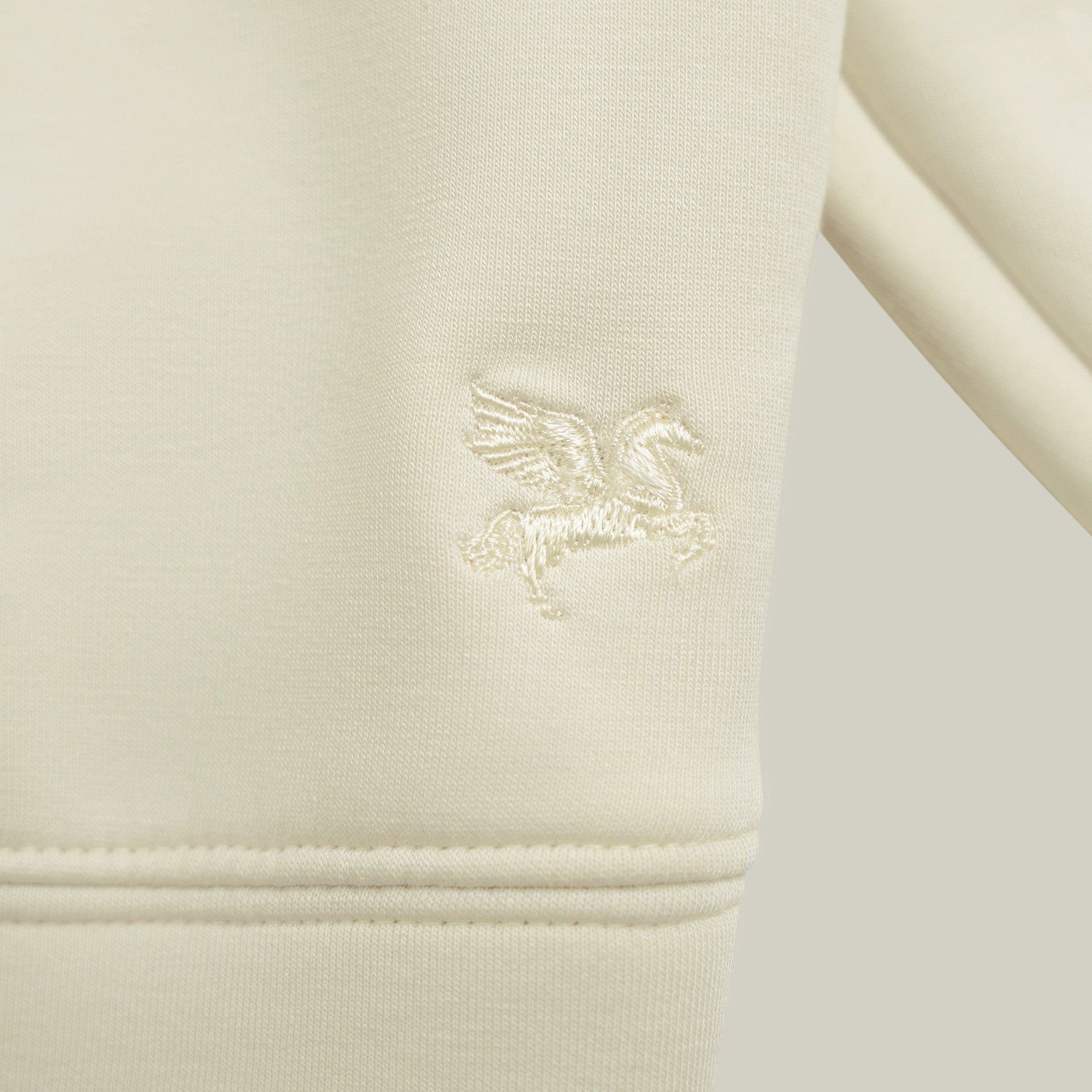 Evening Pullover model tyler in cream