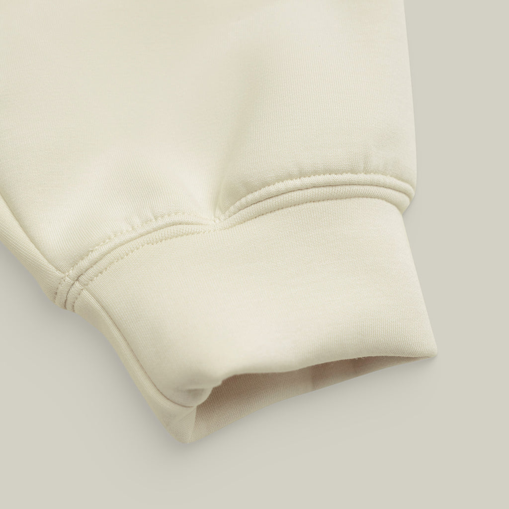 Evening Pullover model tyler in cream