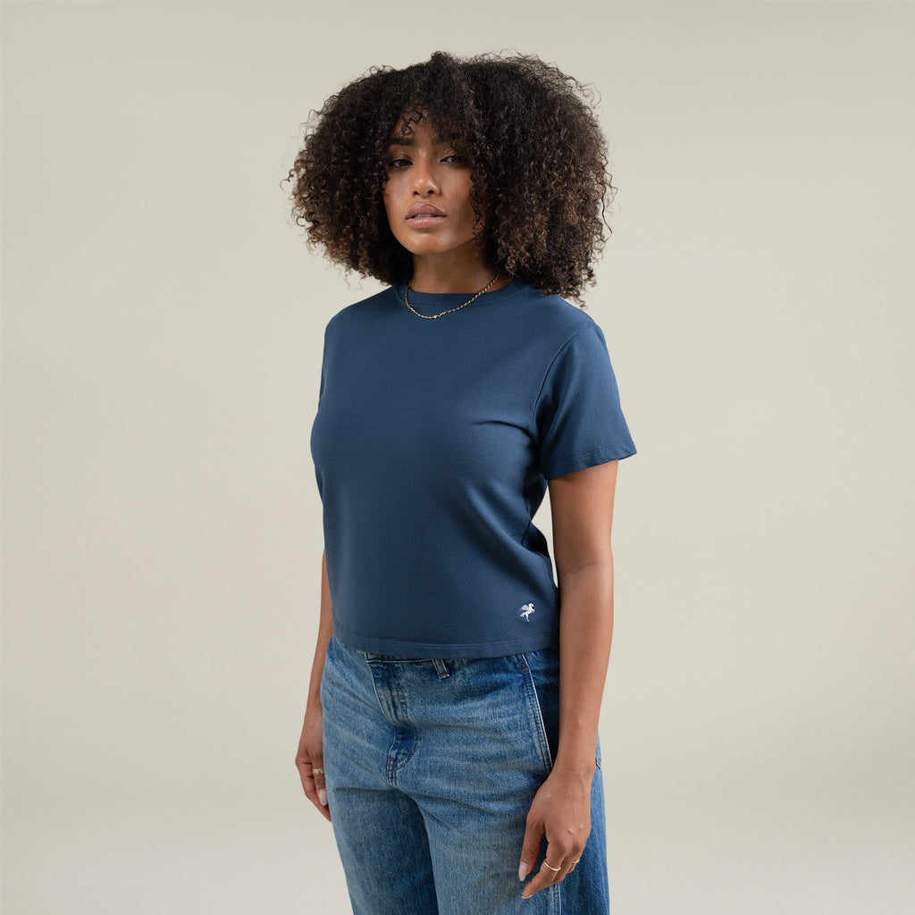 Tags:(Medium) Custom t-shirt tee model Melissa in Deep Sea