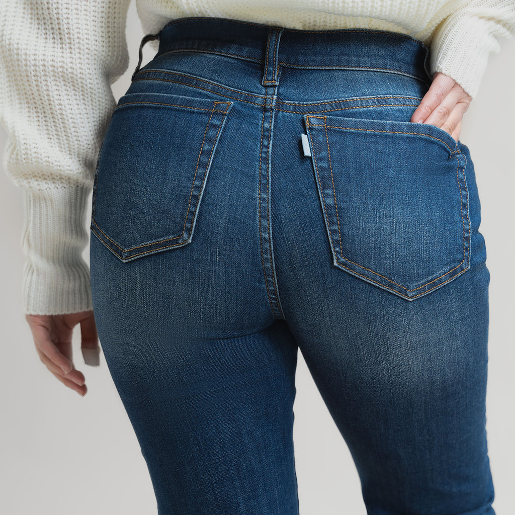 custom air cigarette jeans model Gem in Sur Blue