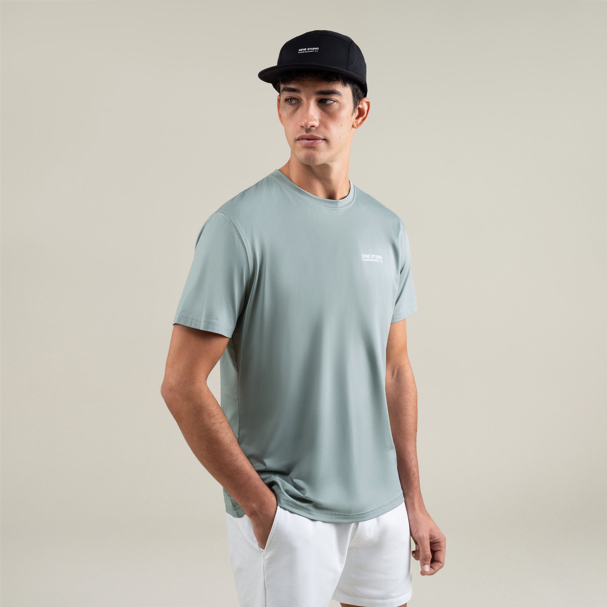 Tags:(Large | 6'1" - 165) Custom t-shirt tee model Jessey in Glacier