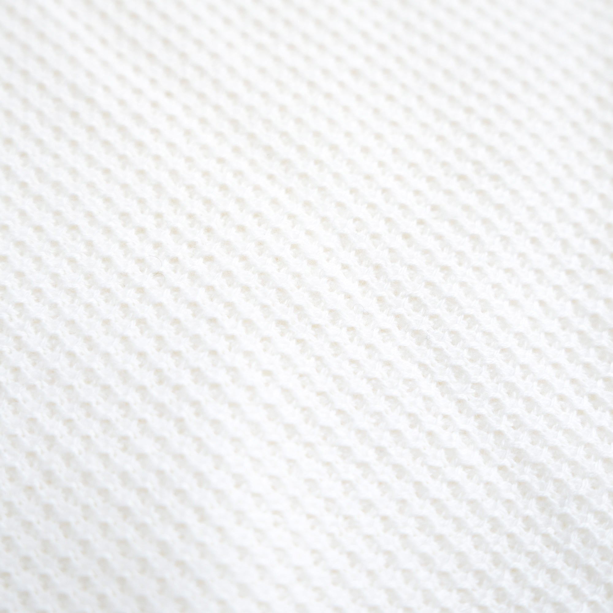 Buttonless Knit Polo model Tyler in White