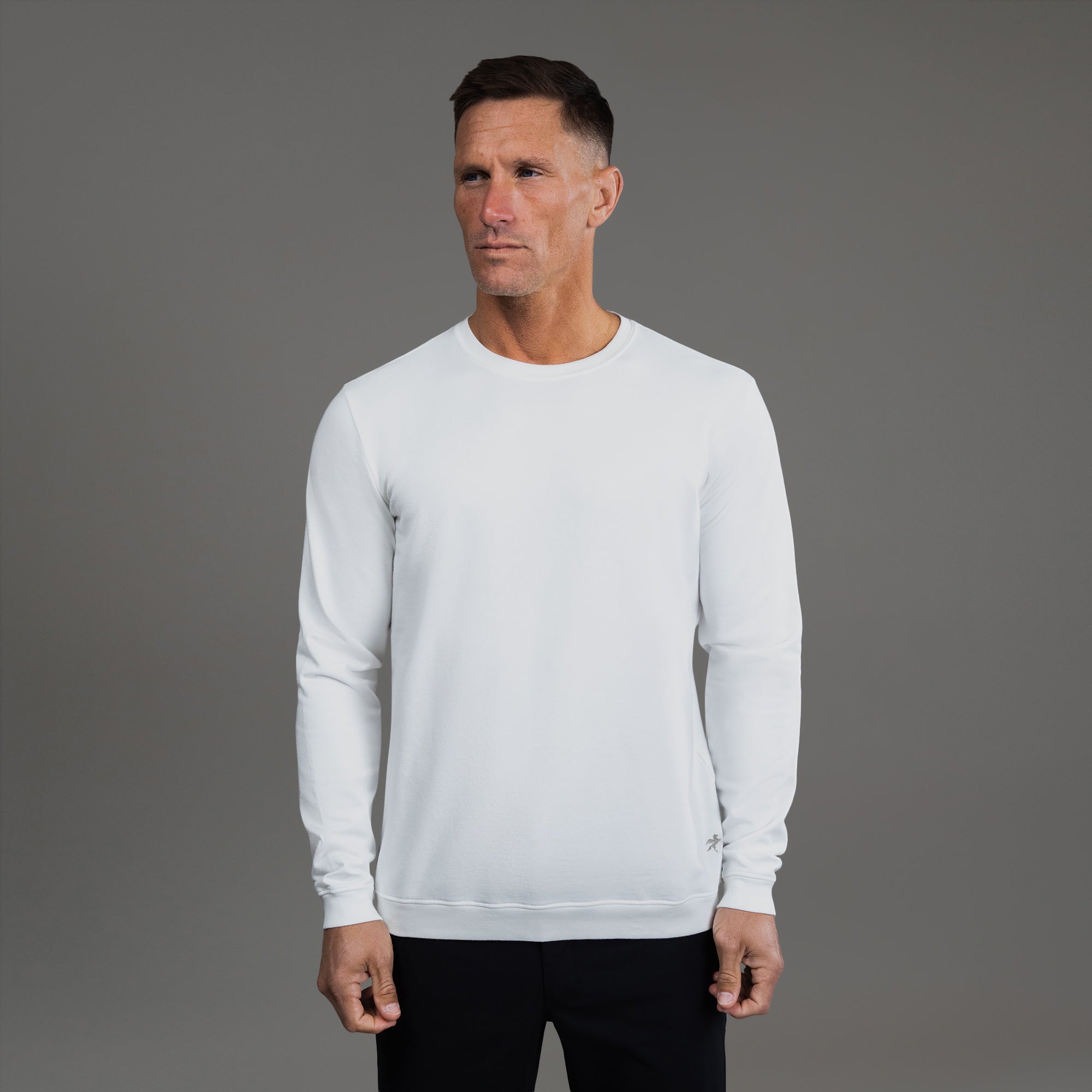 Tags:(6'0" - 180 lbs|Large) custom pullover model Tyler in White