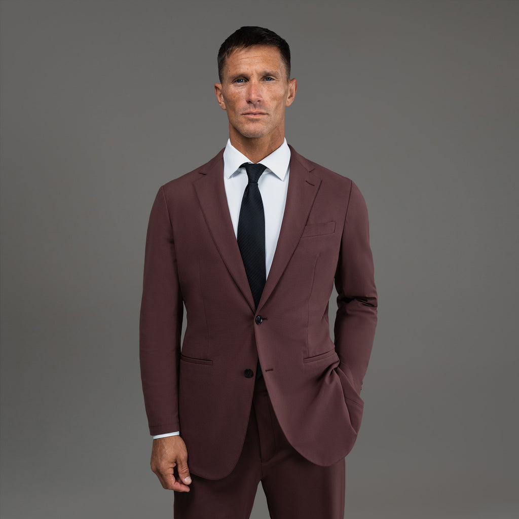 Soho FlexTech Blazer (Unlined) - Maroon