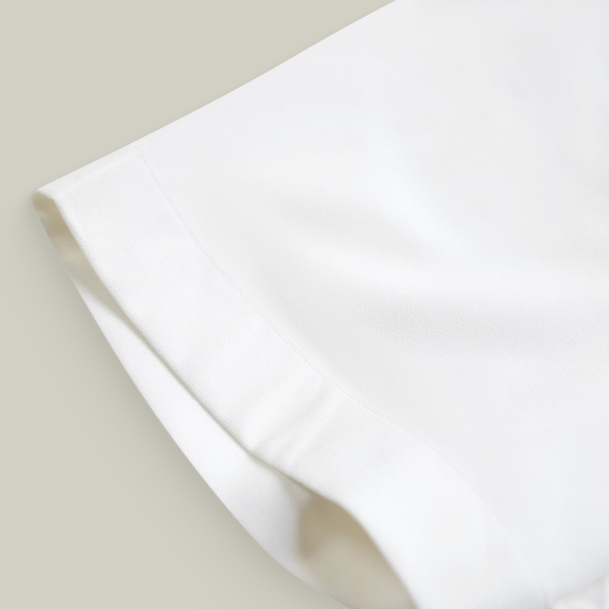 Bamboo Short Sleeve Button-Up Shirt model Tyler in Sea Salt