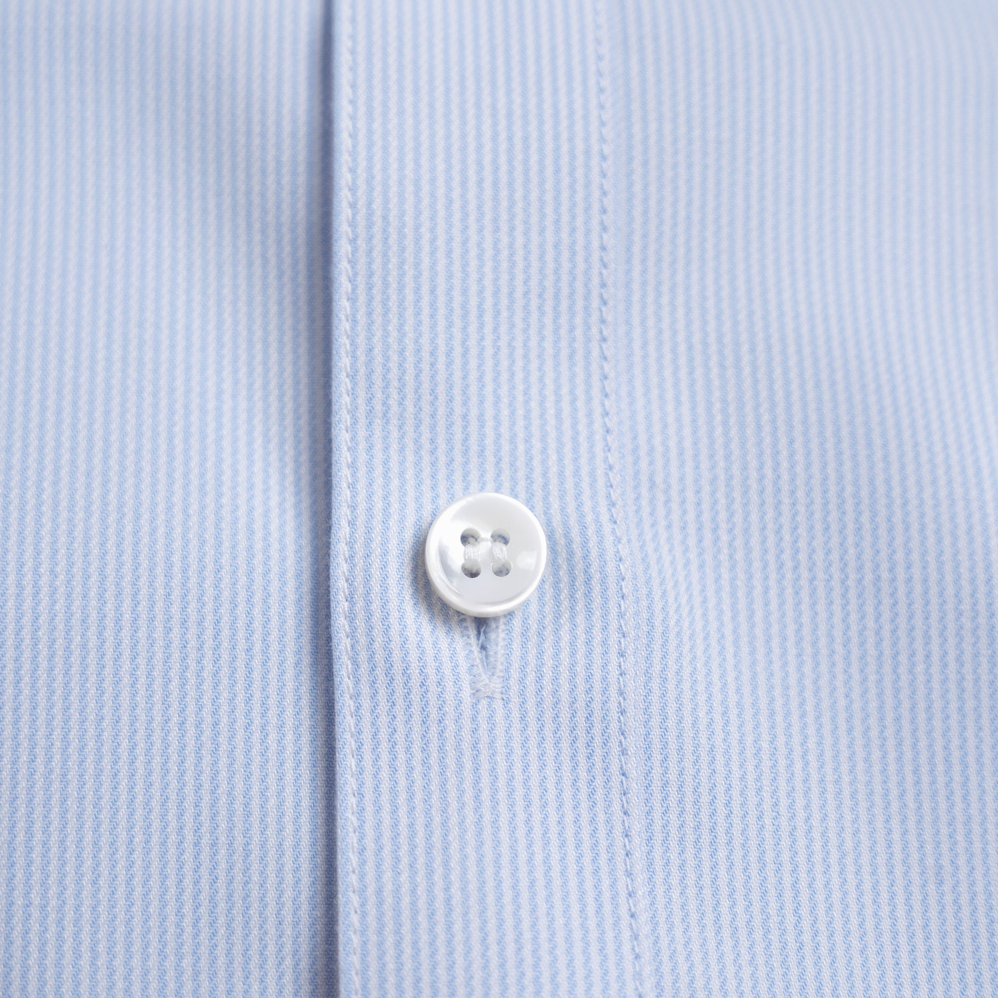 Bamboo Short Sleeve Button-Up Shirt model Tyler in Pacific Mini Stripe