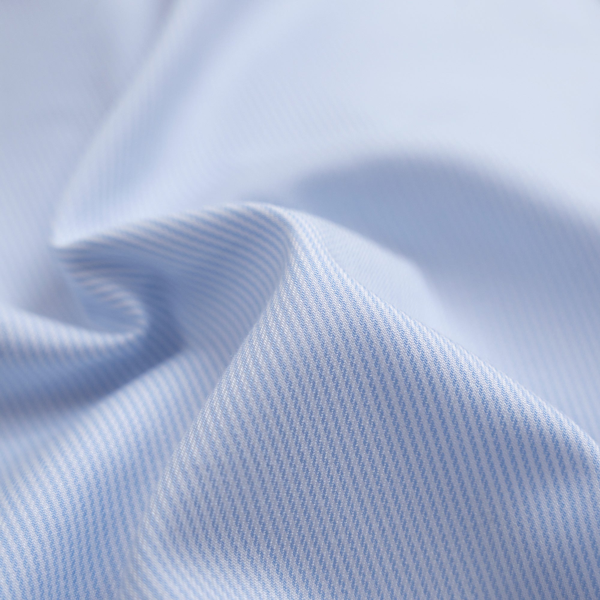 Bamboo Short Sleeve Button-Up Shirt model Tyler in Pacific Mini Stripe