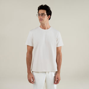 Tags:(6'1" - 165 lbs|Large) Custom t-shirt tee model Jessey in Bone