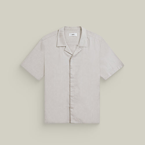 Bamboo Camp Shirt model Tyler in Ocean Rock