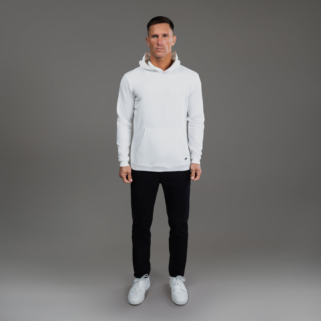 Tags:(6'0" - 180 lbs|Medium) custom hoodie model Tyler in White