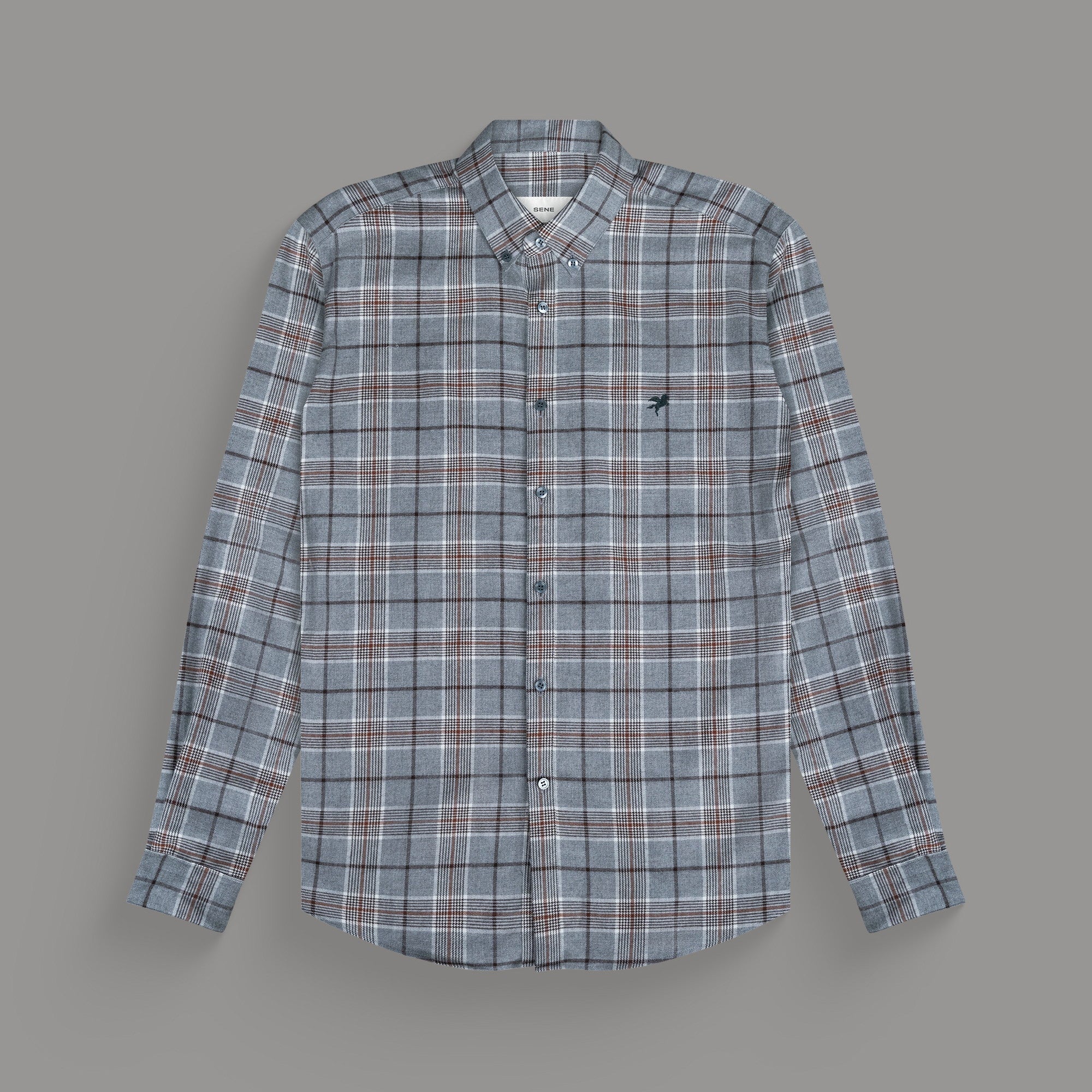 Custom Bespoke Tailored Flannel Shirt model Tyler in Newport Plaid