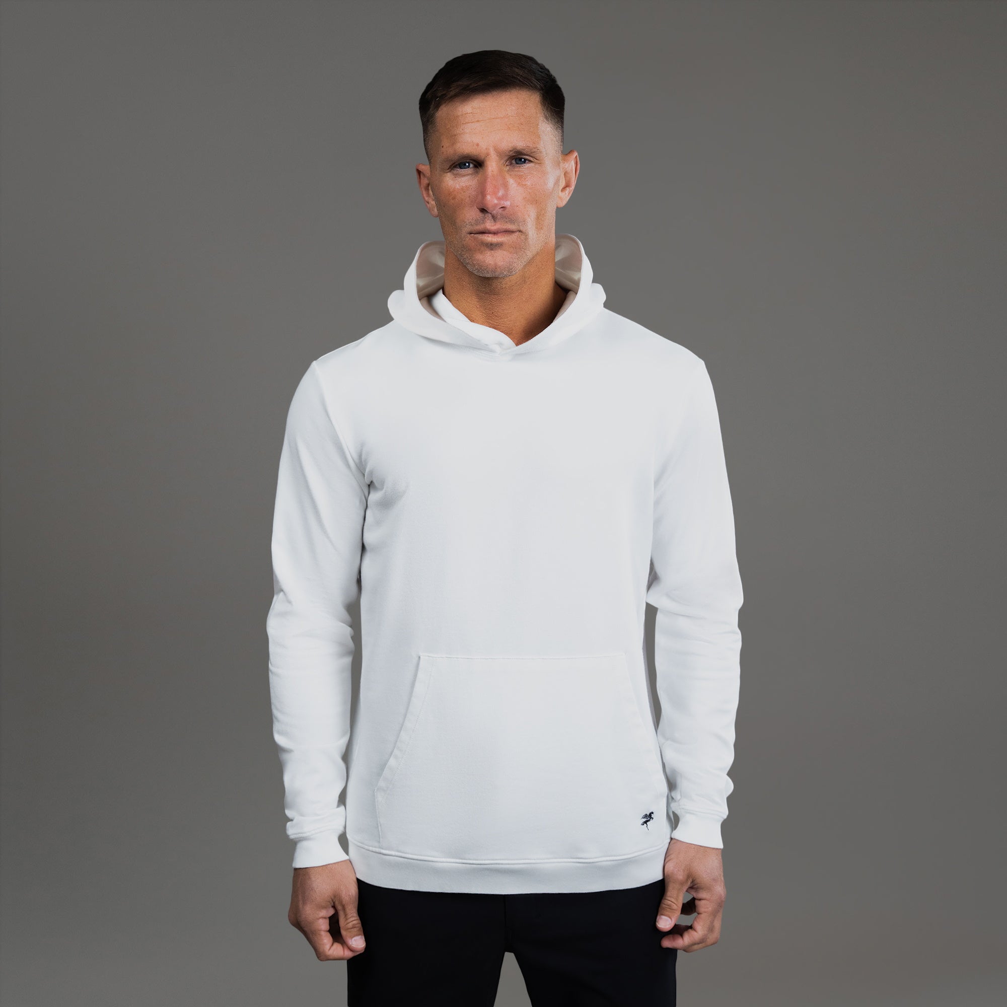 Tags:(6'0" - 180 lbs|Large) custom hoodie model Tyler in White