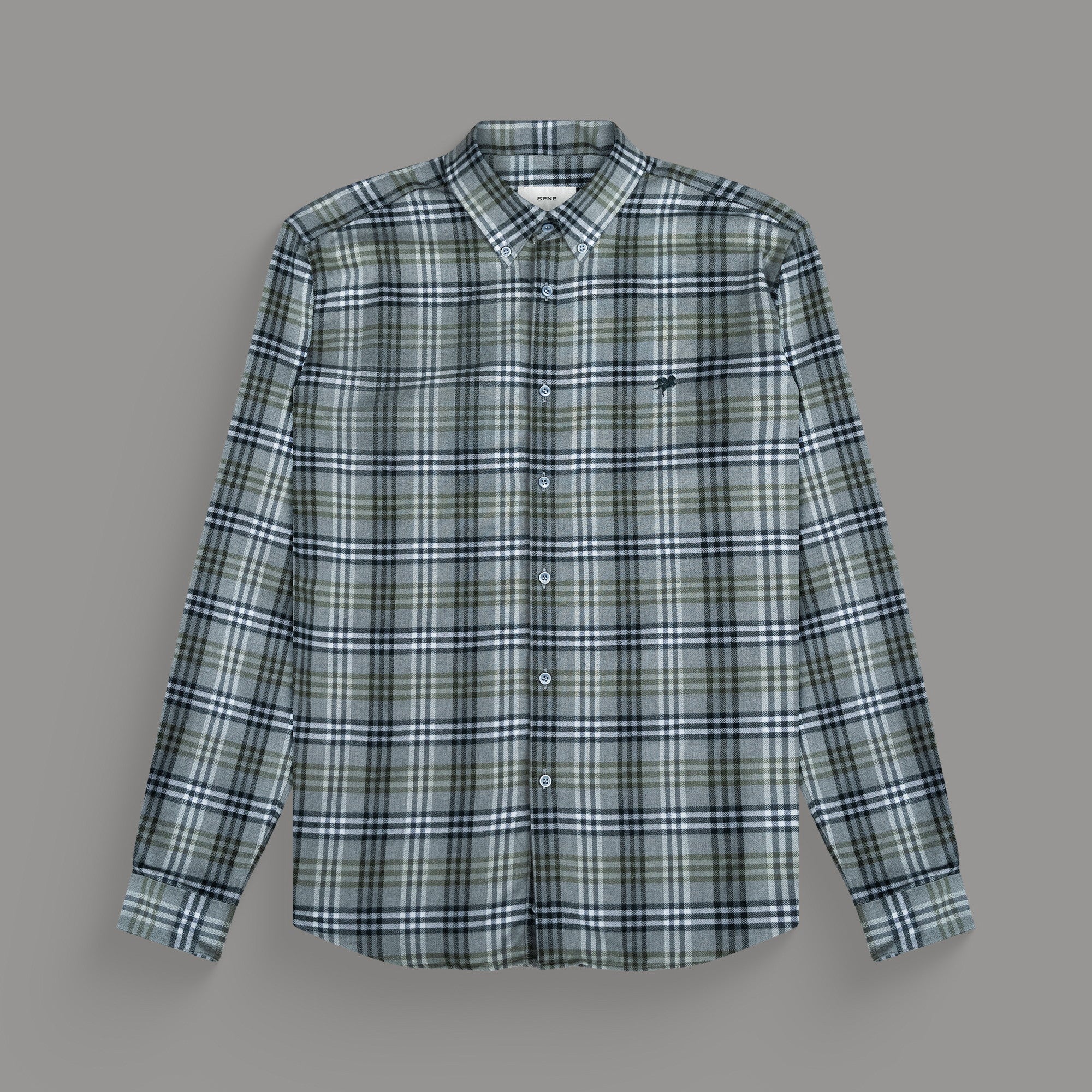 Custom Bespoke Tailored Flannel Shirt model Tyler in Monterey Plaid