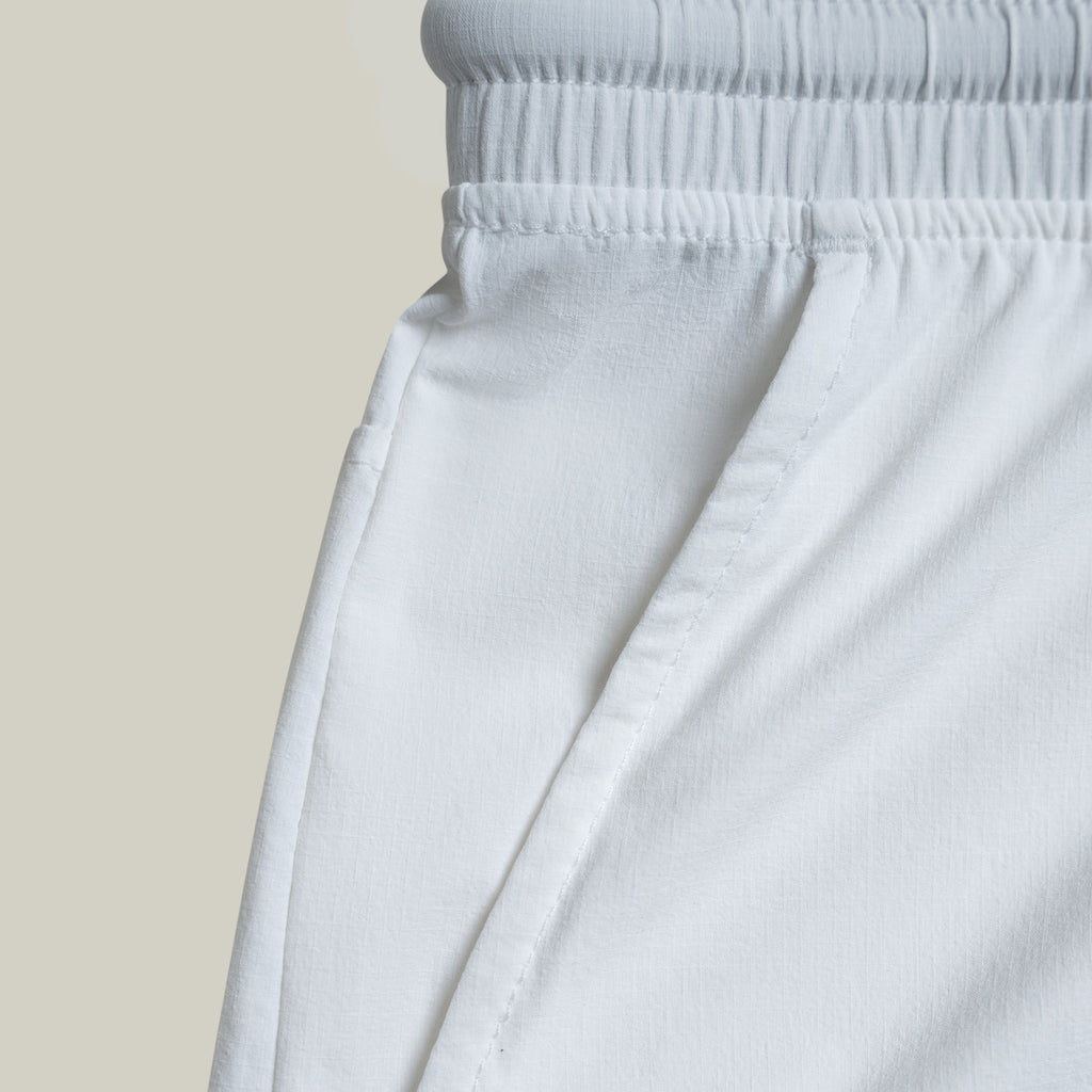 Tags:(Large | 6’2 - 180) Ultralight Nylon Flex Shorts model Kive in White