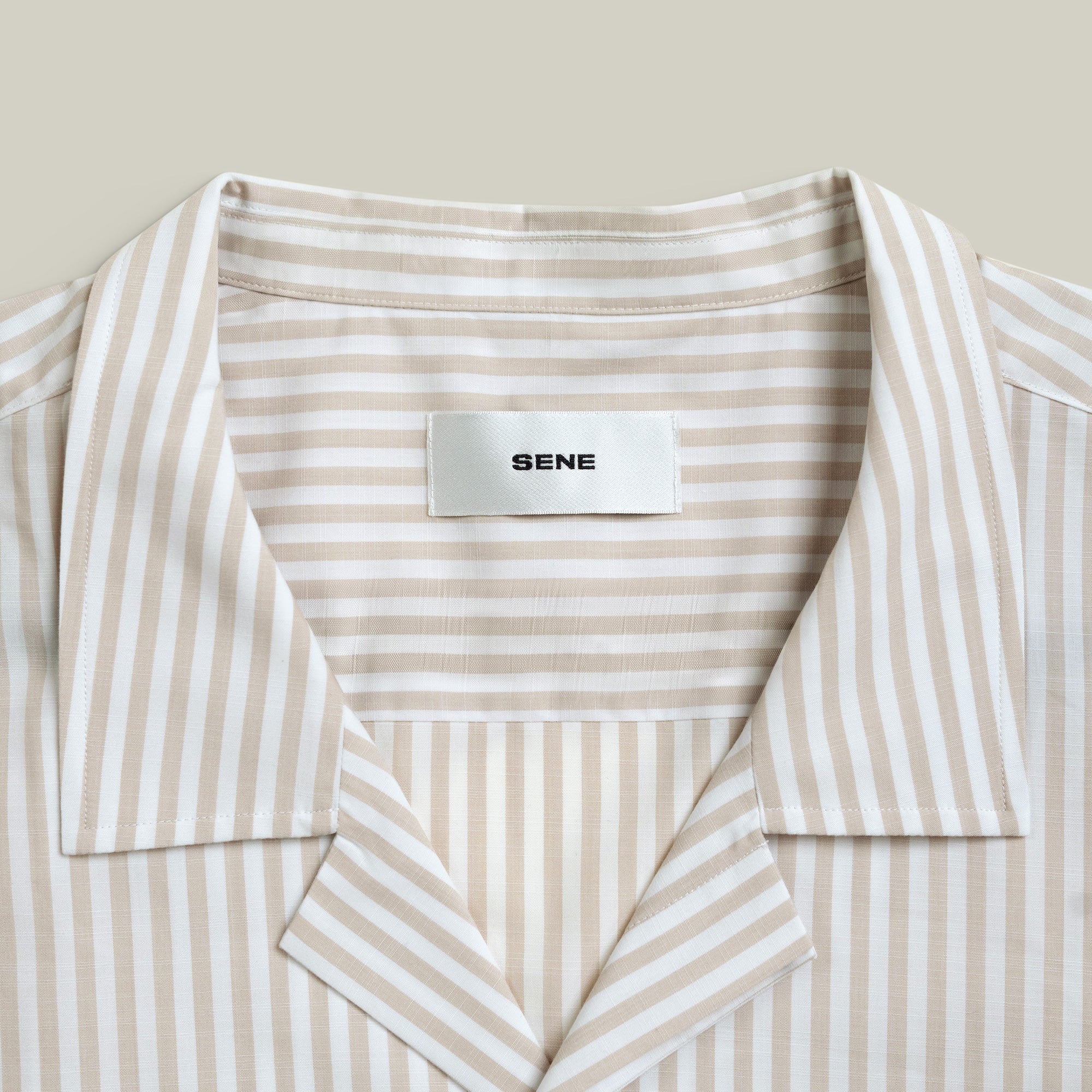 Bamboo Camp Shirt model Tyler in Monterey Stripe