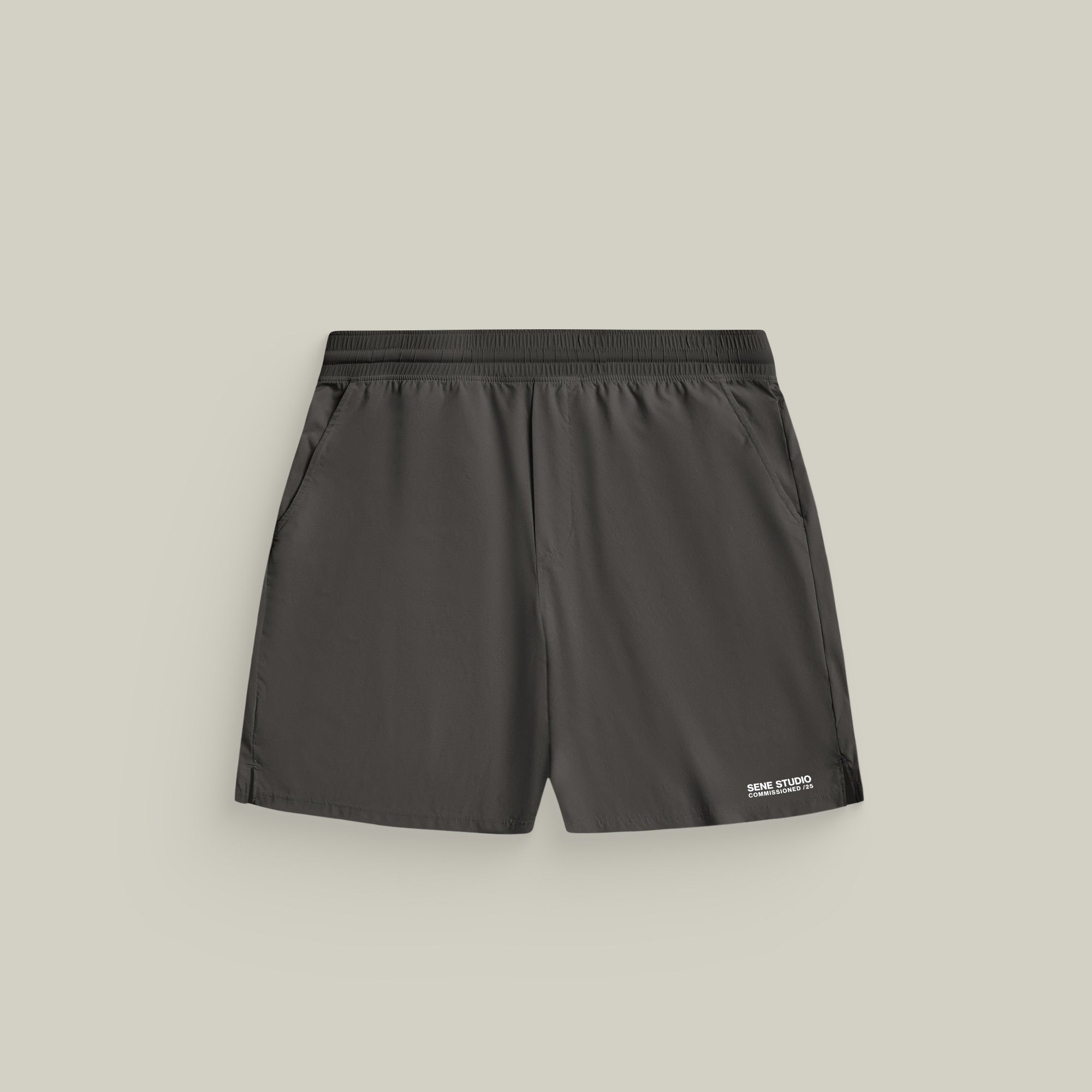 Tags:(Large | 6’2 - 180) Ultralight Nylon Flex Shorts model Kive in Ash