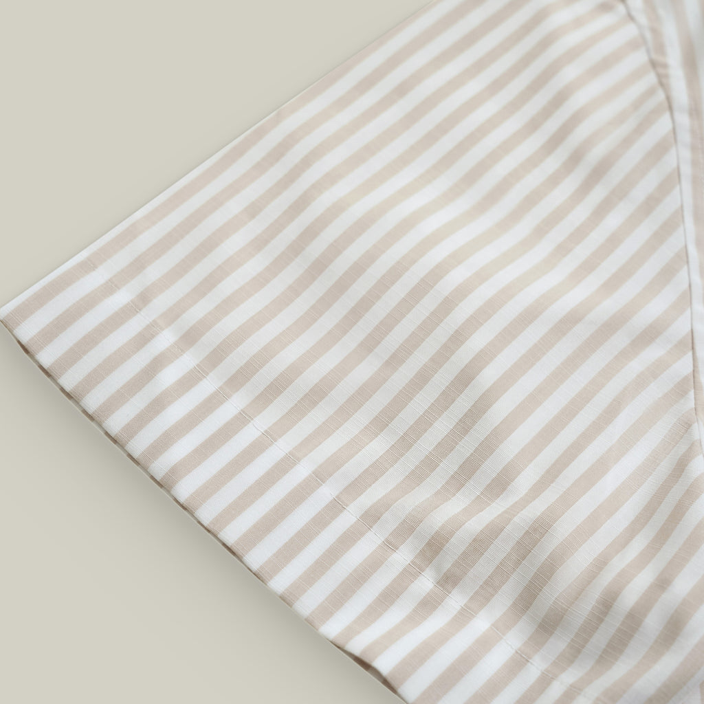 Bamboo Camp Shirt model Tyler in Monterey Stripe