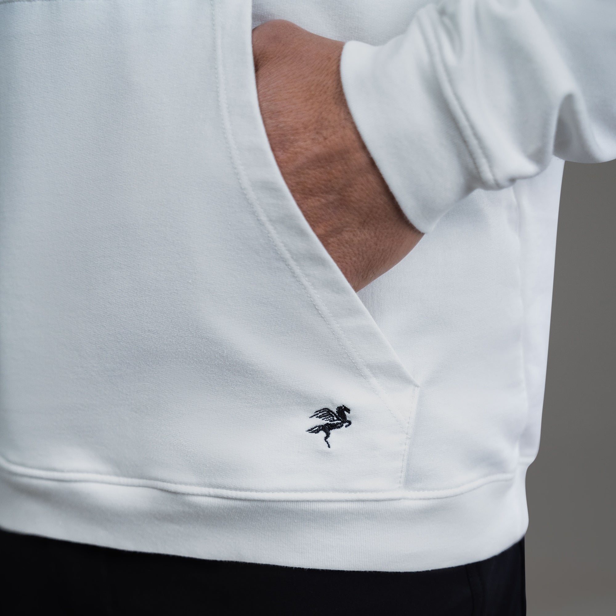 Tags:(6'0" - 180 lbs|Medium) custom hoodie model Tyler in White