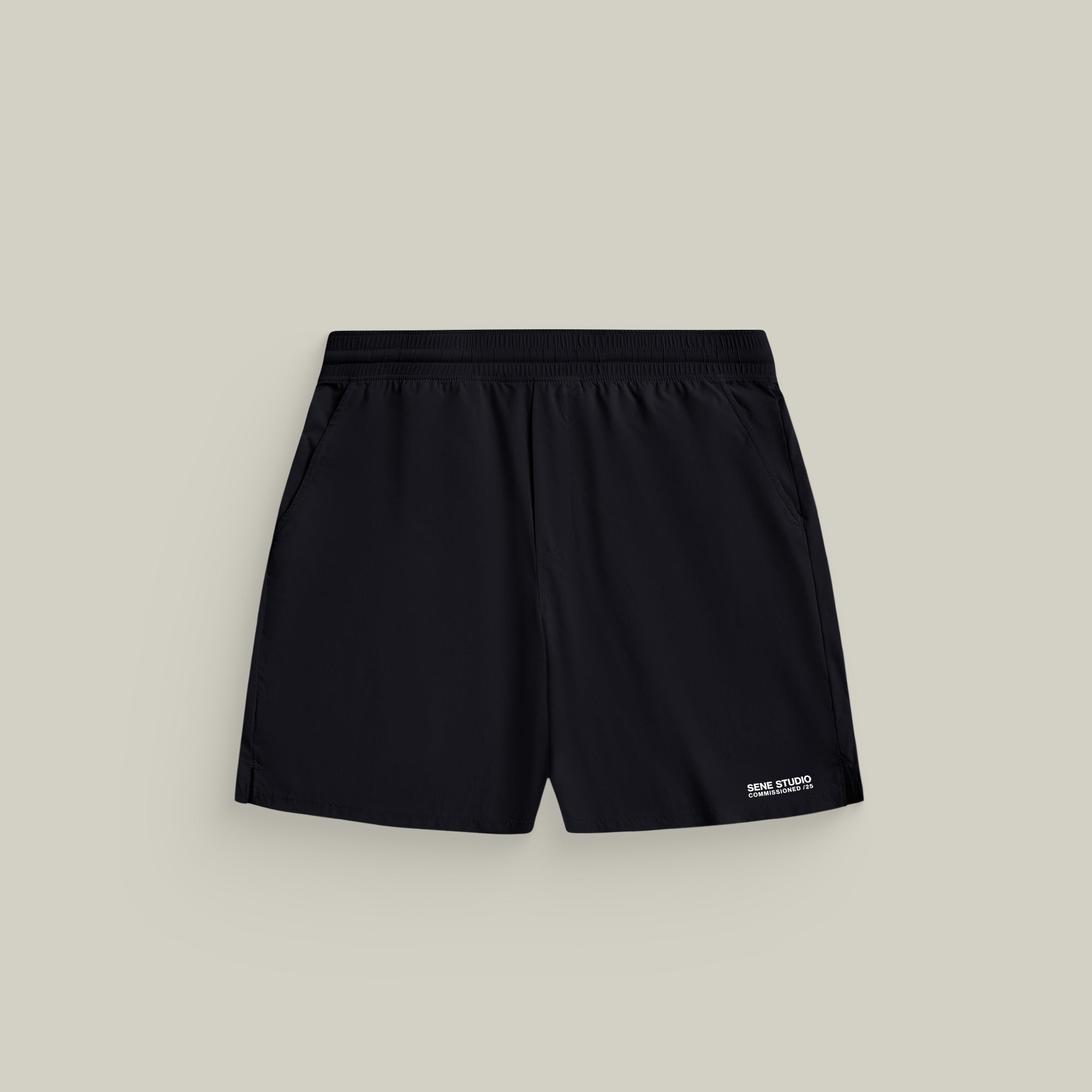 Tags:(Large | 6’2 - 180) Ultralight Nylon Flex Shorts model Kive in Black