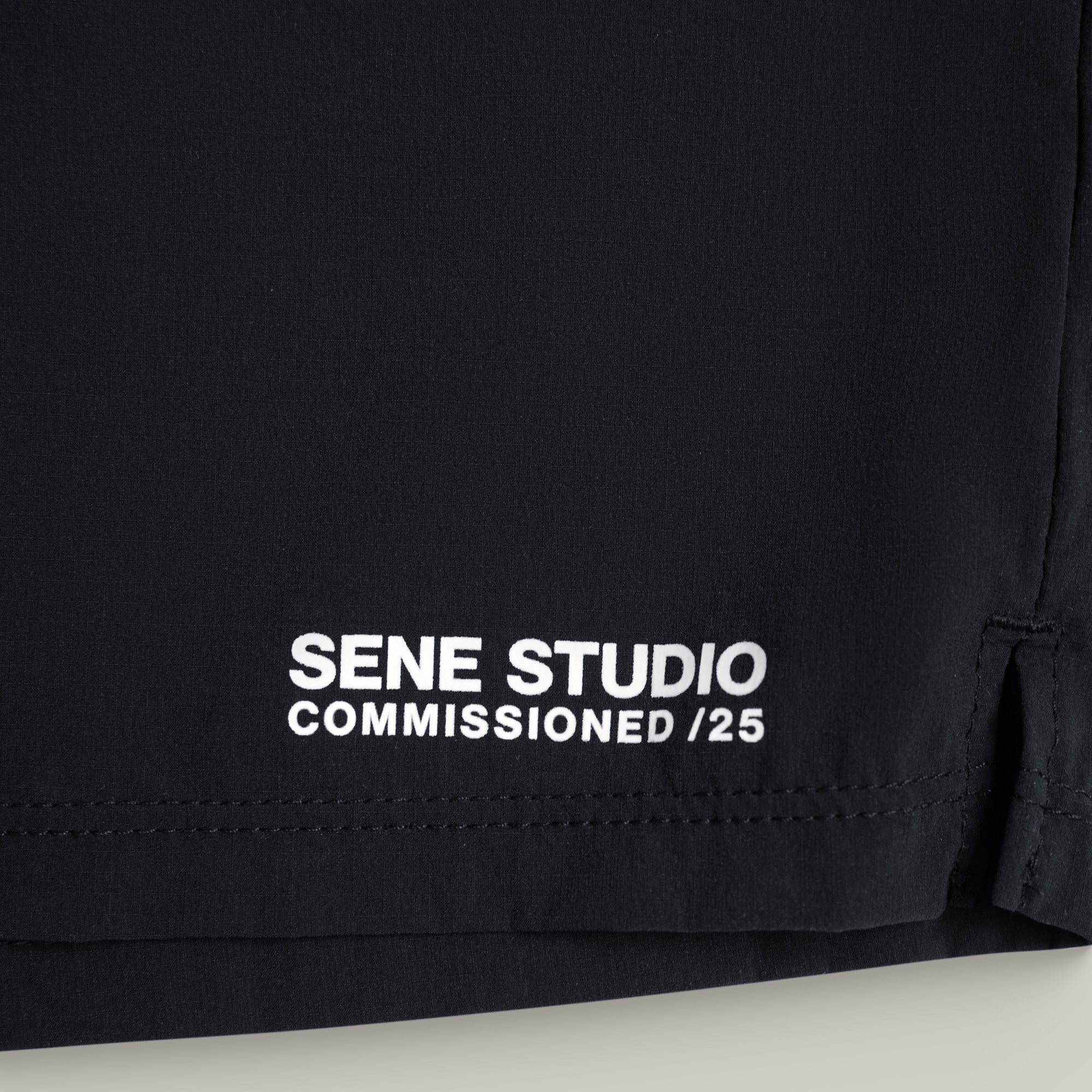 Tags:(Large | 6’2 - 180) Ultralight Nylon Flex Shorts model Kive in Black