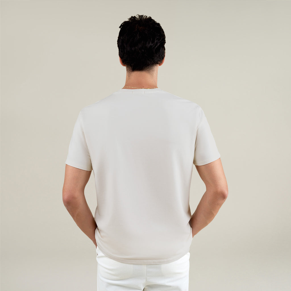 Tags:(6'1" - 165 lbs|Large) Custom t-shirt tee model Jessey in Bone