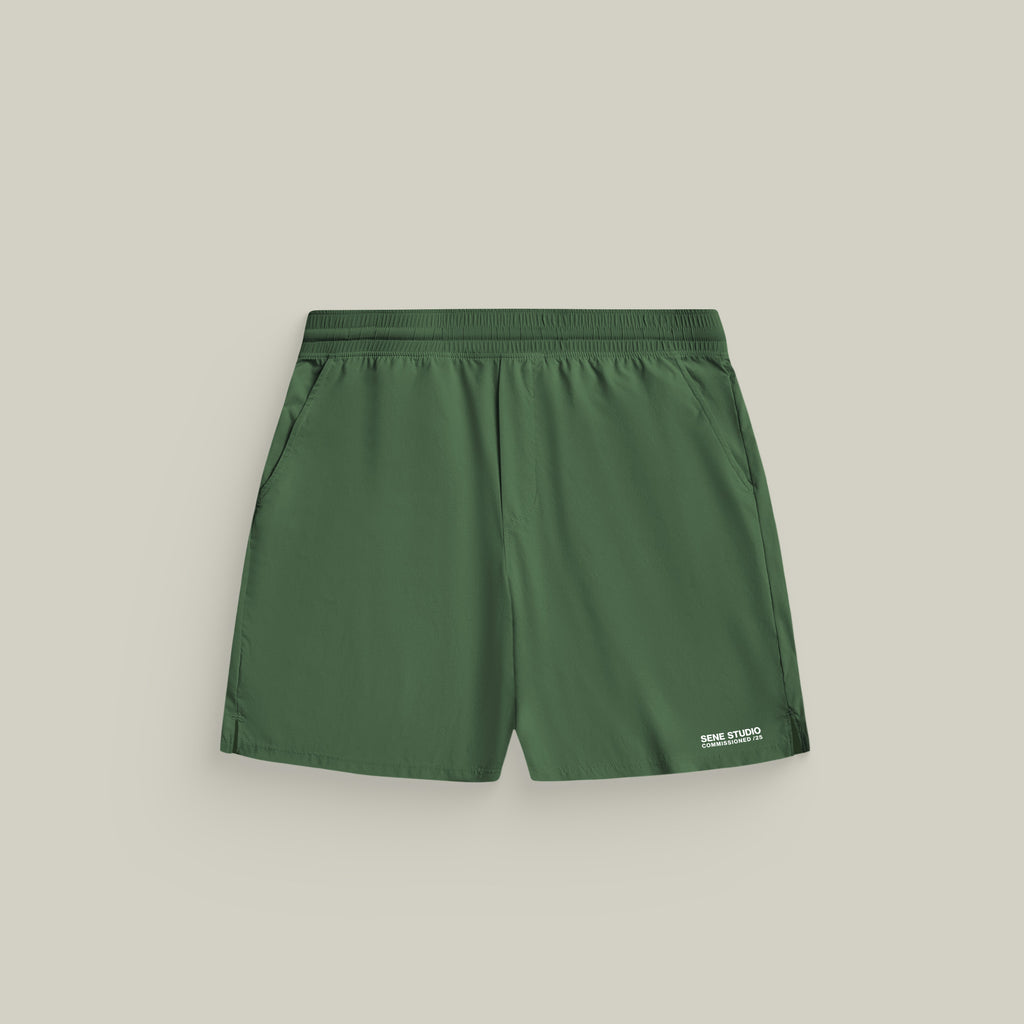 Tags:(Large | 6’2 - 180) Ultralight Nylon Flex Shorts model Kive in Highland