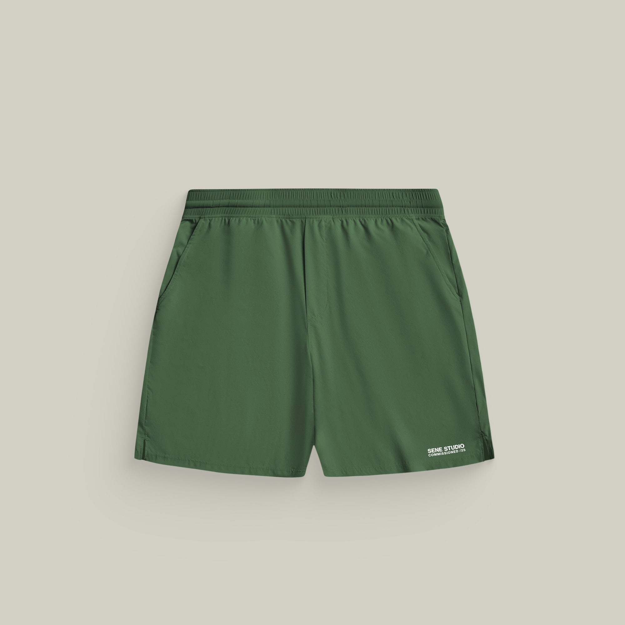Tags:(Large | 6’2 - 180) Ultralight Nylon Flex Shorts model Kive in Highland