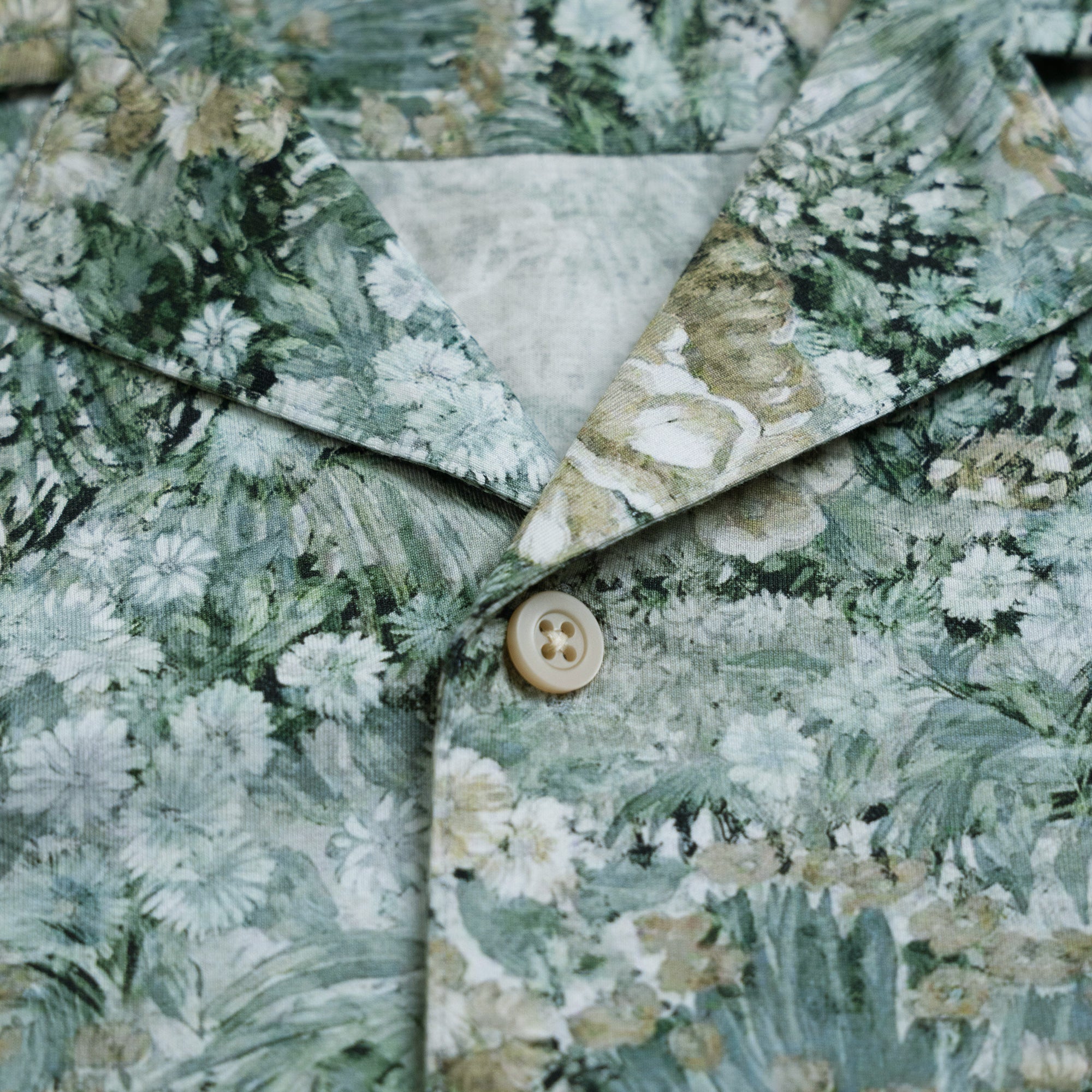 Stretch Cotton Camp Shirt - Malibu Bloom