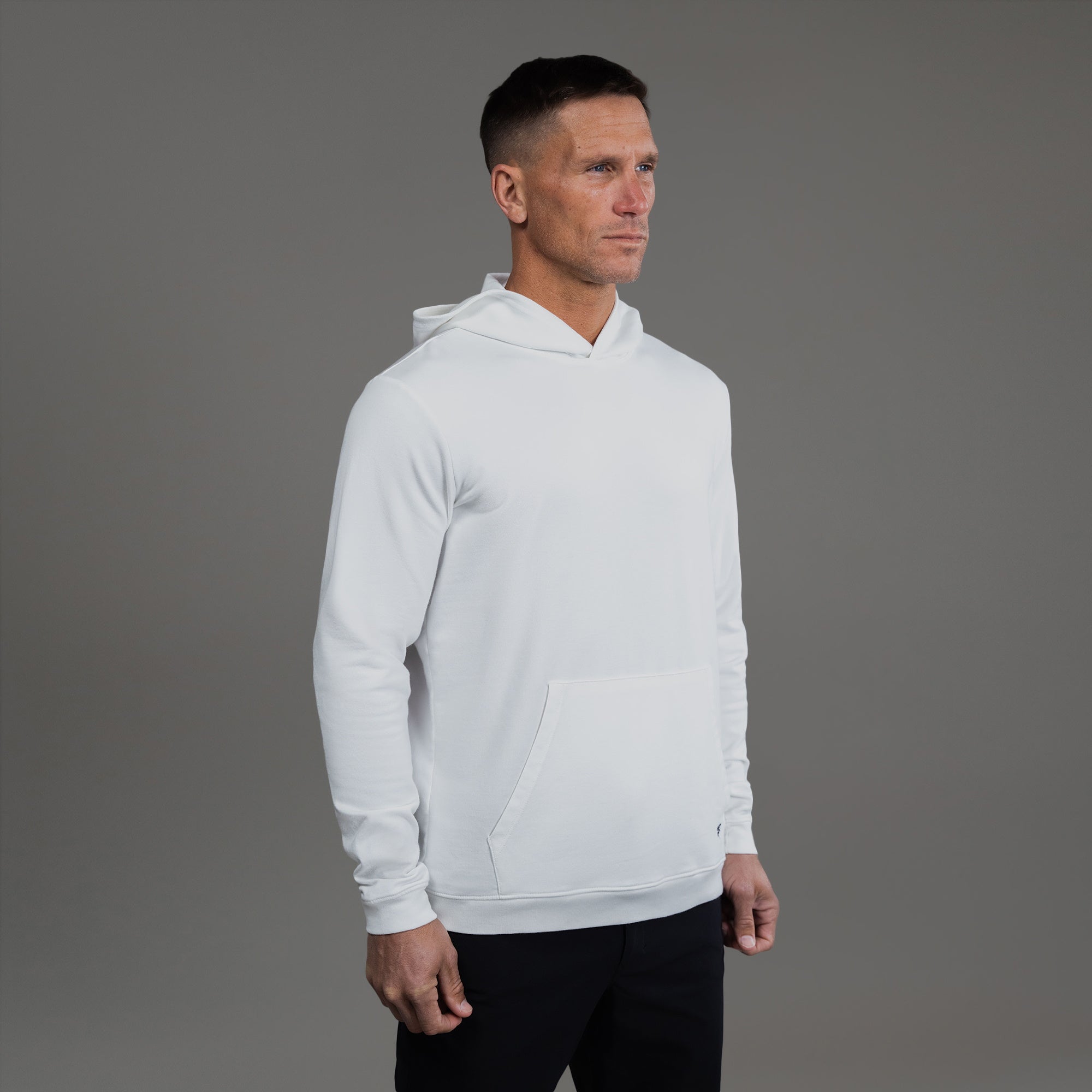 Tags:(6'0" - 180 lbs|Medium) custom hoodie model Tyler in White
