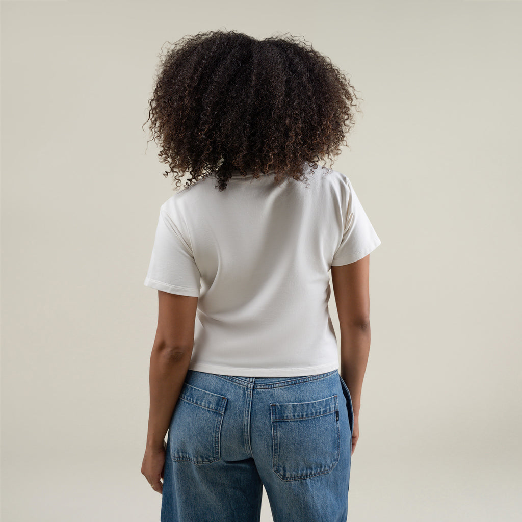 Tags:(Medium) Custom t-shirt tee model Melissa in Bone