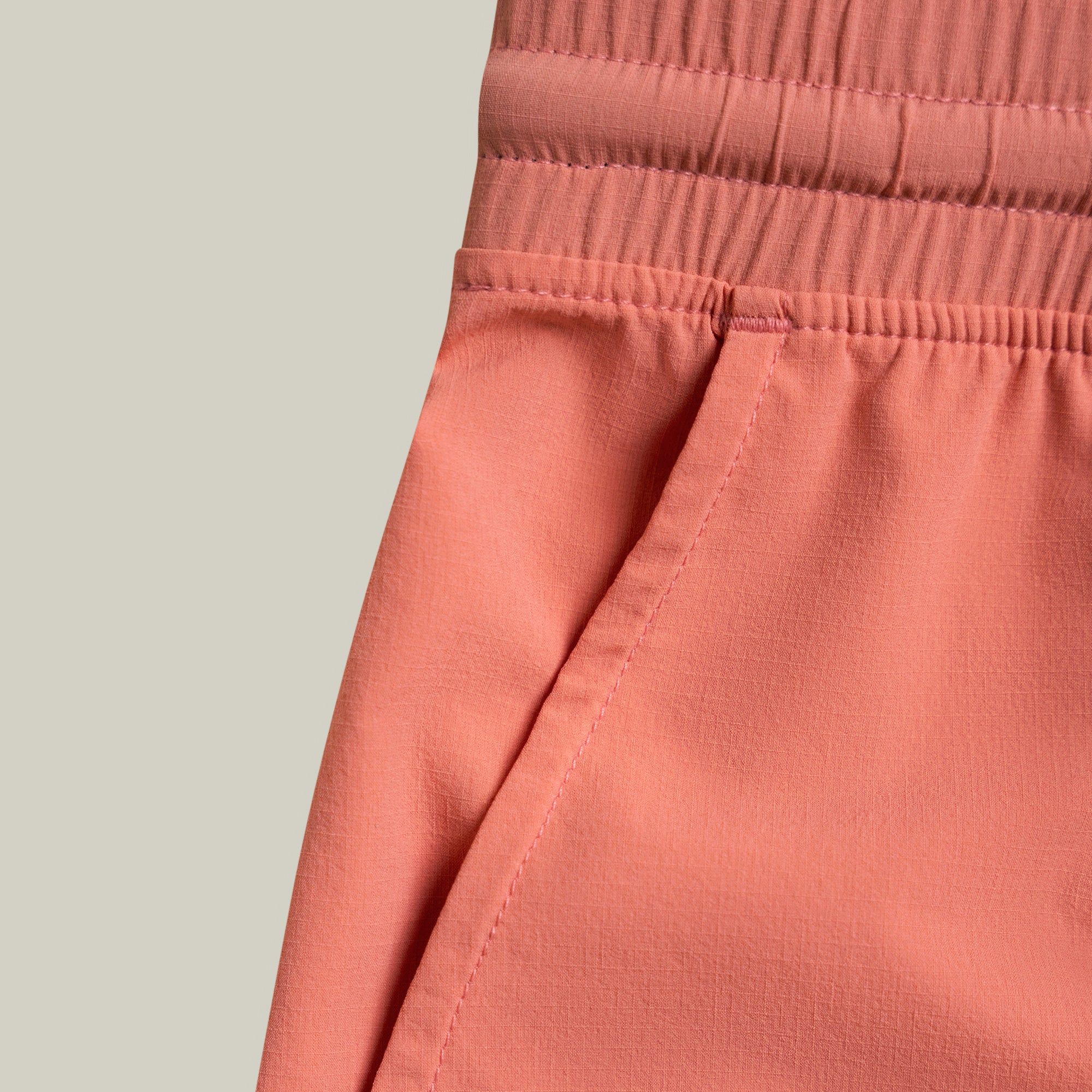 Tags:(Large | 6’2 - 180) Ultralight Nylon Flex Shorts model Kive in Terracotta