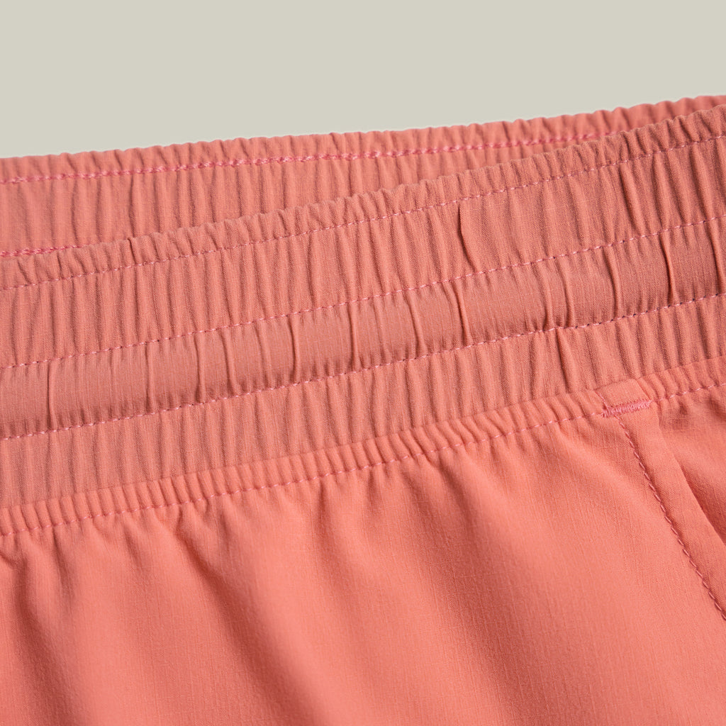 Tags:(Large | 6’2 - 180) Ultralight Nylon Flex Shorts model Kive in Terracotta