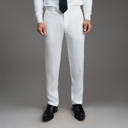 【MODERNIF】 banding linen slacks Amazon.com: Finelylove Cotton Linen Pants Men Straight Leg