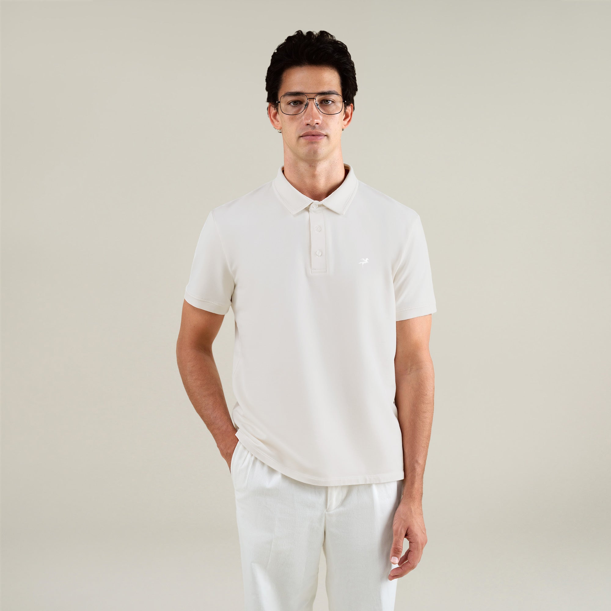 Tags:(6'1" - 165 lbs|Large) Custom t-shirt tee model Jessey in Bone