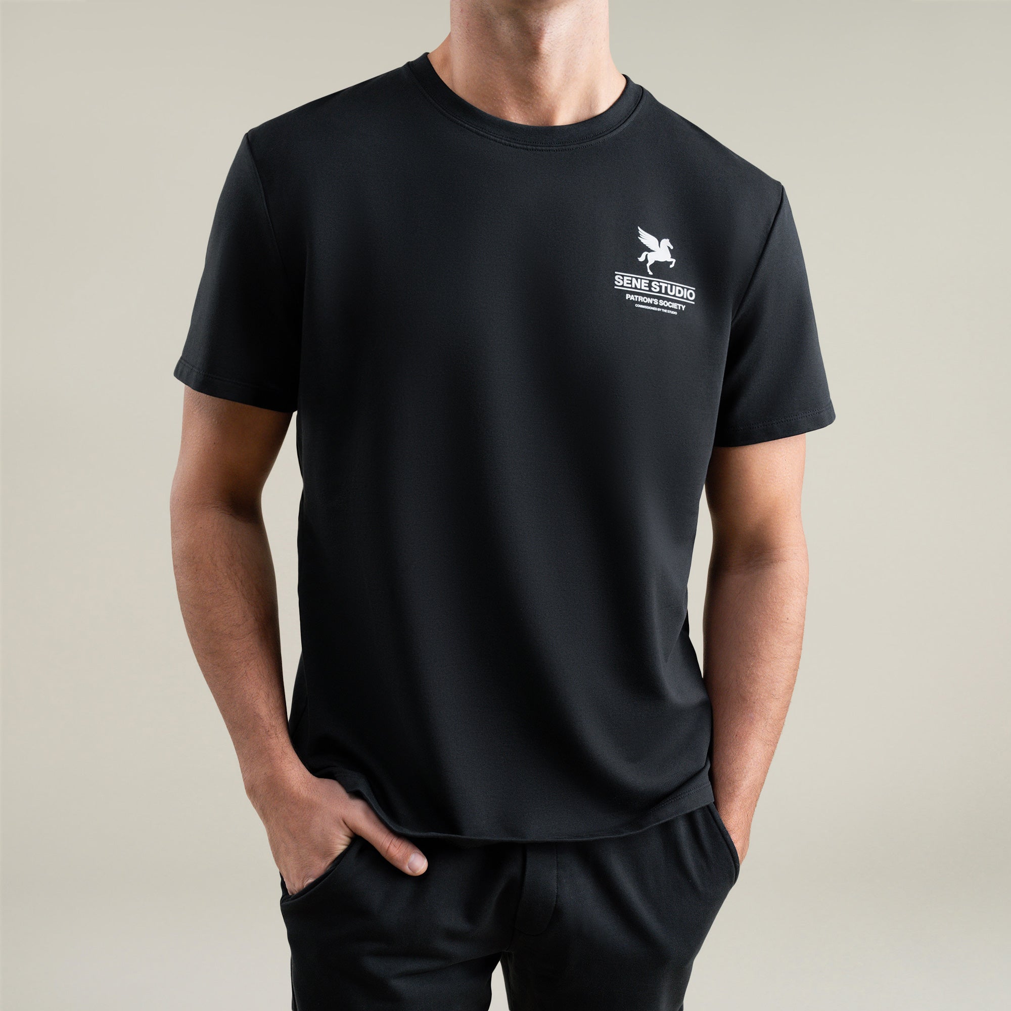 Tags:(Large | 6'1" - 165) Custom t-shirt tee model Jessey in Black