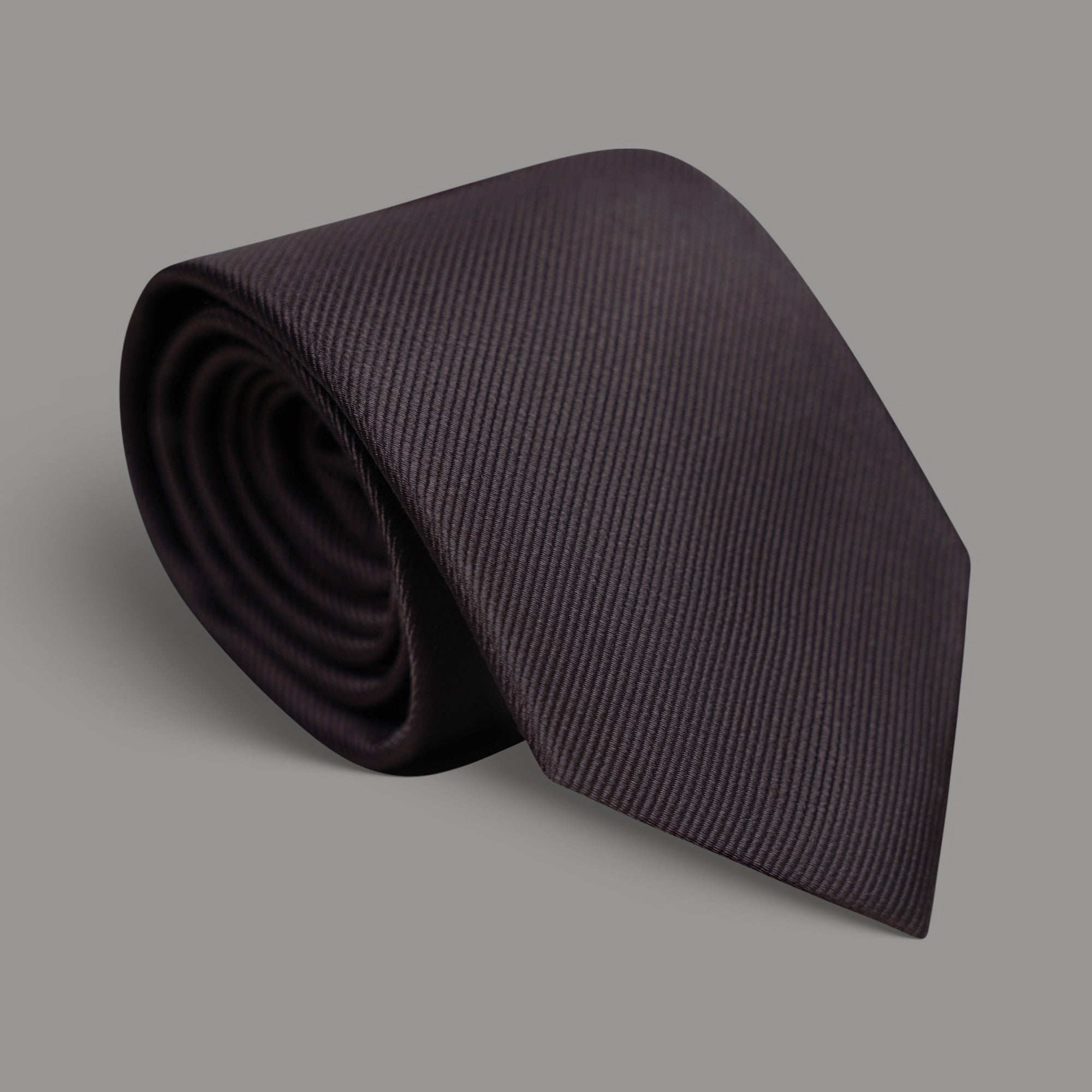 mens custom silk tie model Tyler in Brown