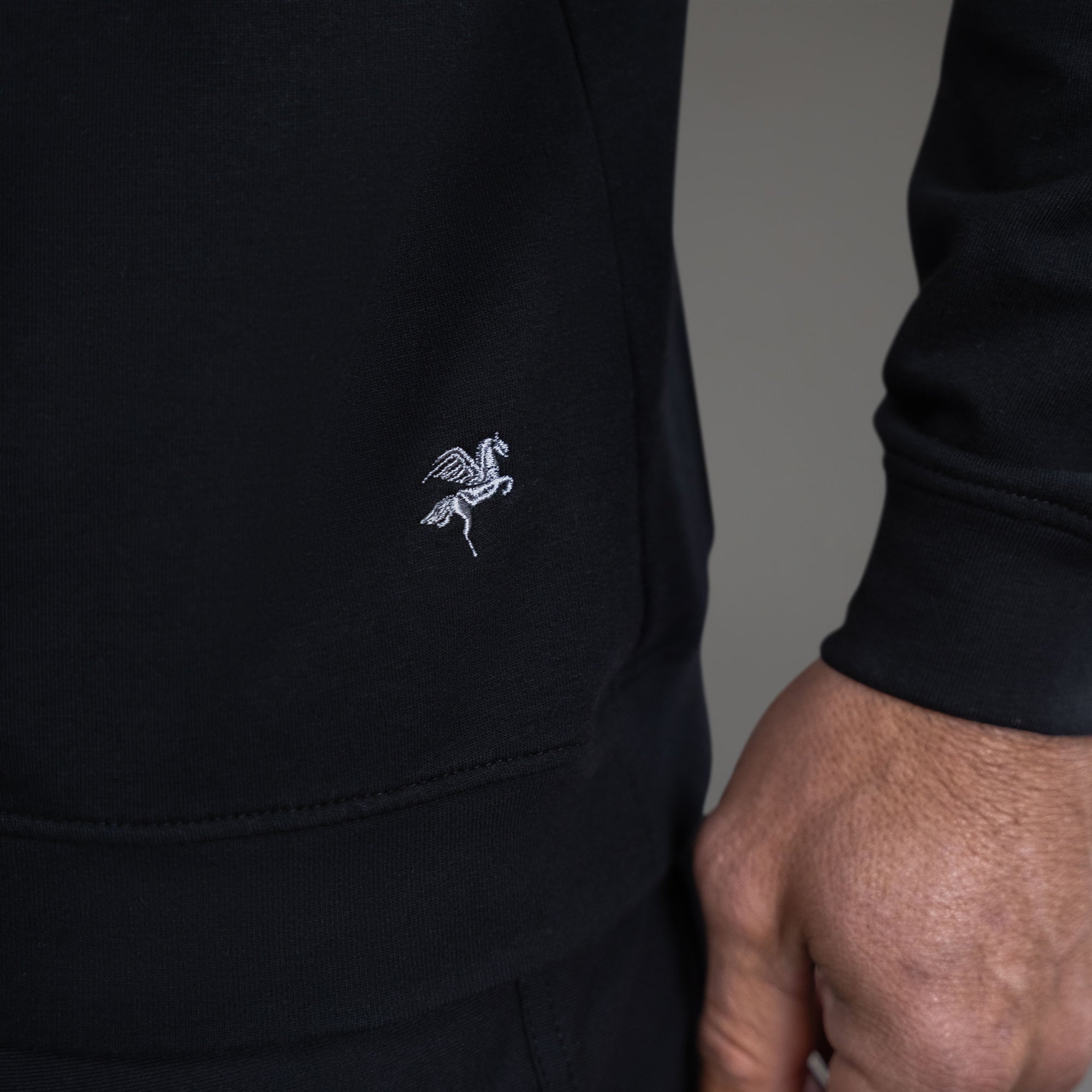 Tags:(6'0" - 180 lbs|Large) custom pullover model Tyler in Black