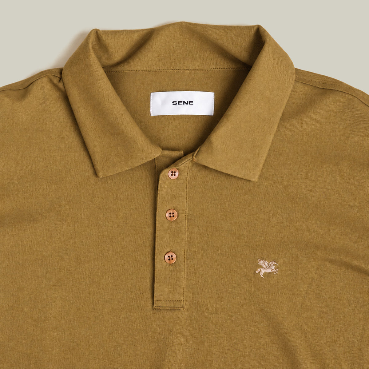 Stretch Pique Polo model Matteo in Cognac