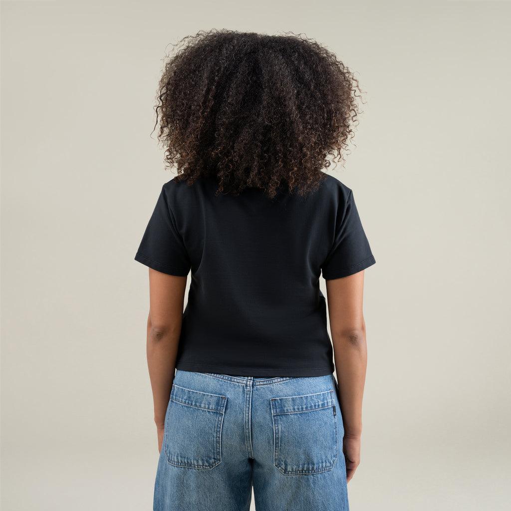 Tags:(Medium) Custom t-shirt tee model Melissa in Black