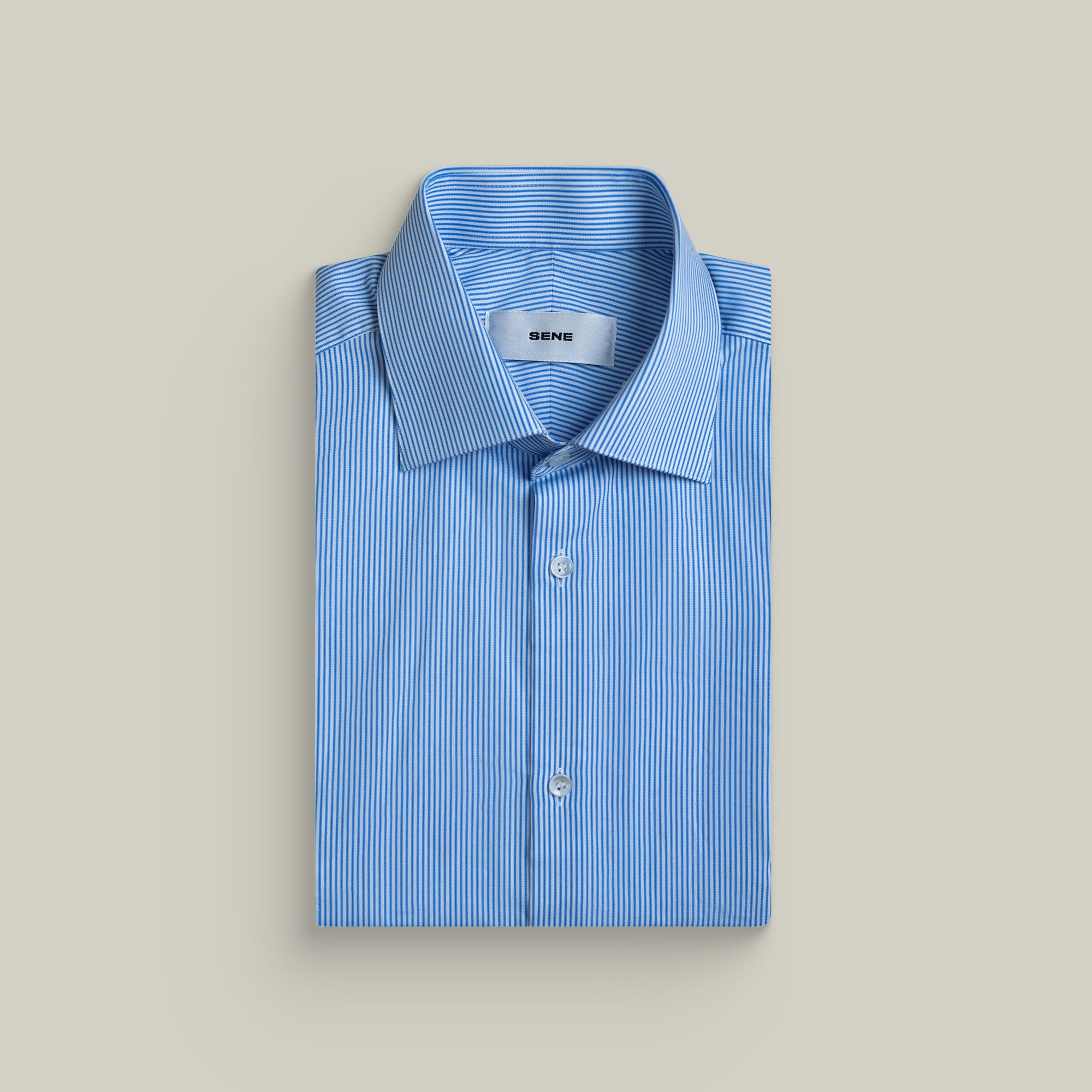 Tags:(6’2" - 180 lbs|Large) Custom shirt tee model Kive in Sky Blue Stripe