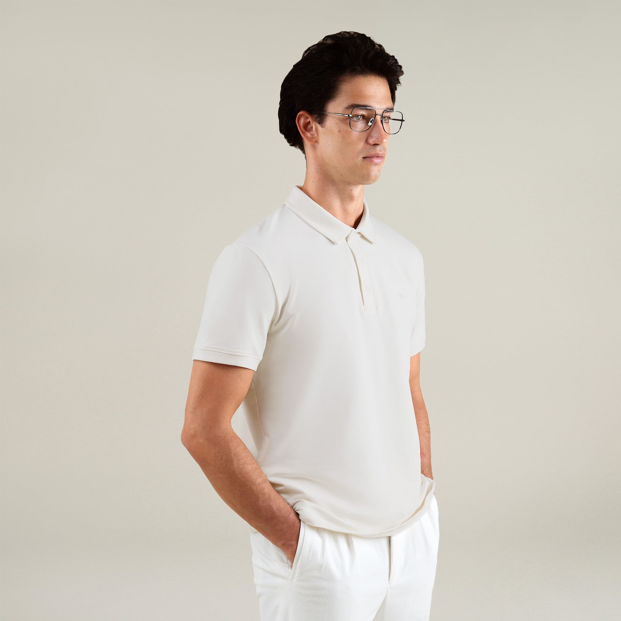 Tags:(6'1" - 165 lbs|Large) Custom t-shirt tee model Jessey in Bone